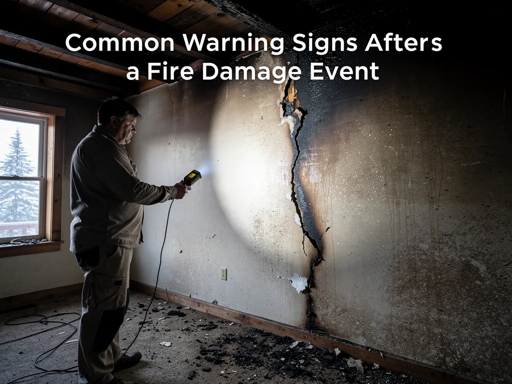 Common warning signs after a fire damage event
