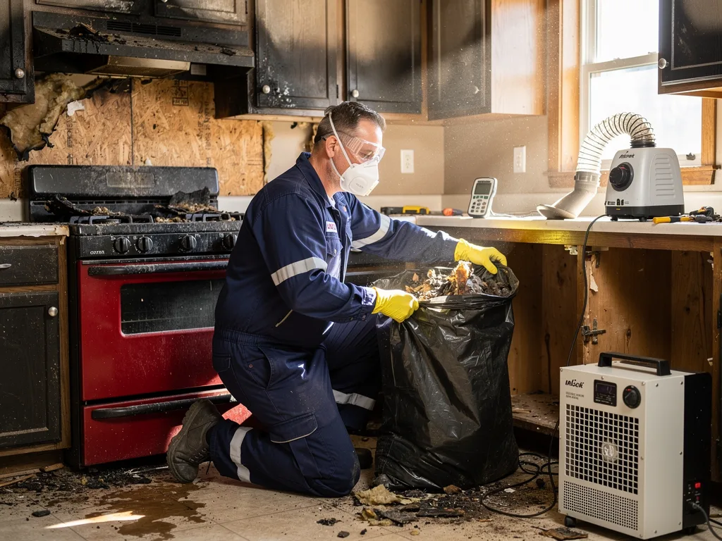 Kitchen Fire Cleanup